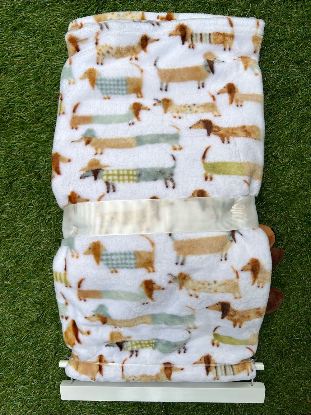Dachshund Baby Blanket & Plushie Set - Picture 2 of 4